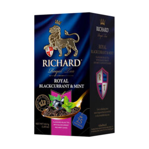 černý čaj Richard Royal Blackcurrant and Mint