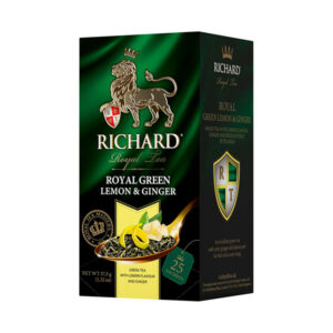 zelený čaj se zázvorem a citrónem Richard Royal Green Lemon & Ginger