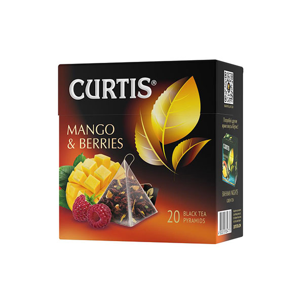Curtis Mango & Berries, černý čaj (18 sáčků)