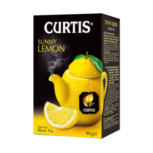 Černý čaj Curtis Sunny Lemon vás během chvíle přenese do středomořského léta. Cejlonský černý čaj s příchutí citrónu, citrónovou kůrou a květem slunečnice vám pomůže udržet si pozitivní myšlení po celý den, a to i ve stresových situacích.