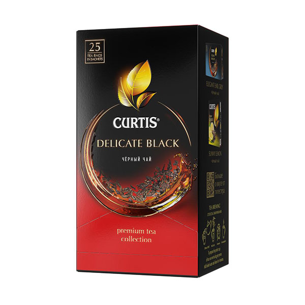Curtis Delicate Black, černý čaj (25 sáčků)