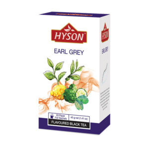 Jen těžko pohledáte tradičnější čaj než je Earl Grey. I ten od společnosti Hyson tvoří kvalitní ceylonský černý čaj se samozřejmou příchutí bergamotu. Čaj Earl Grey je ideální na nastartování nového dne.