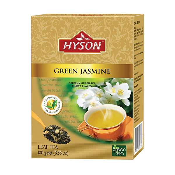 sypaný zelený čaj s jasmínem