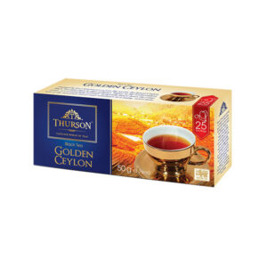 Tento oblíbený klasický cejlonský černý čaj, který si vychutnávají znalci po celém světě, se datuje do dob Jamese Taylora v panství Loolecondera. Thurson Ceylon Black je nádherně aromatický a má vínově červenou barvu. Objevte chuť horského vánku Srí Lanky, zakončenou příjemnou, sladkou chutí.