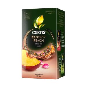 Curtis Fantasy Peach, zelený čaj (25 sáčků)