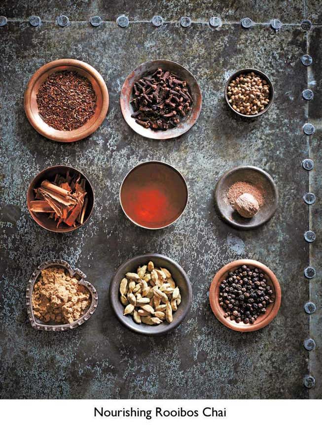 Máte rádi masala chai? Tradiční indický nápoj jde připravit i v bezkoefinové verzi s rooibosem. Podívejte se jak na rooibos chai!