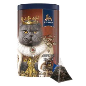 RICHARD Royal Cats GREY British Shorthair 34g (20 pyramid, černý čaj)