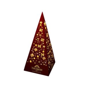 Typickým symbolem Vánoc je vánoční stromeček. Přesně ten se svým designem pokusila napodobit cejlonská značka Thurson.